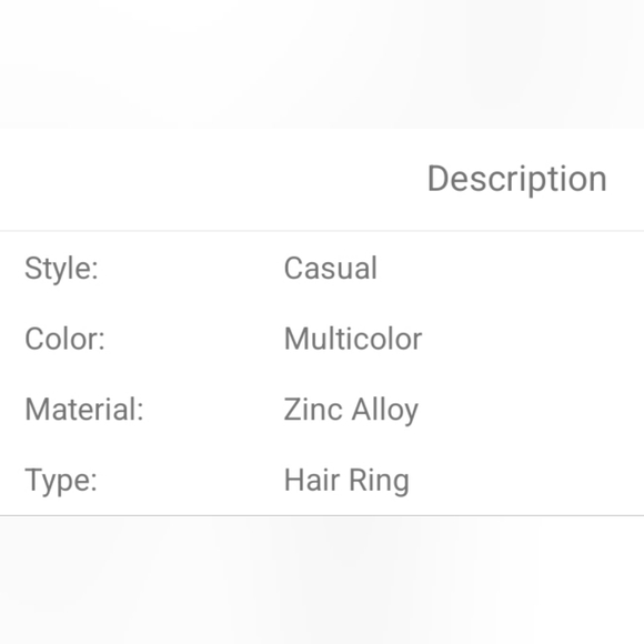 💕 20pcs Textured Metal Hair Ring - Picture 4 of 6